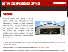 Tablet Screenshot of motorcyclemachineshopservices.com